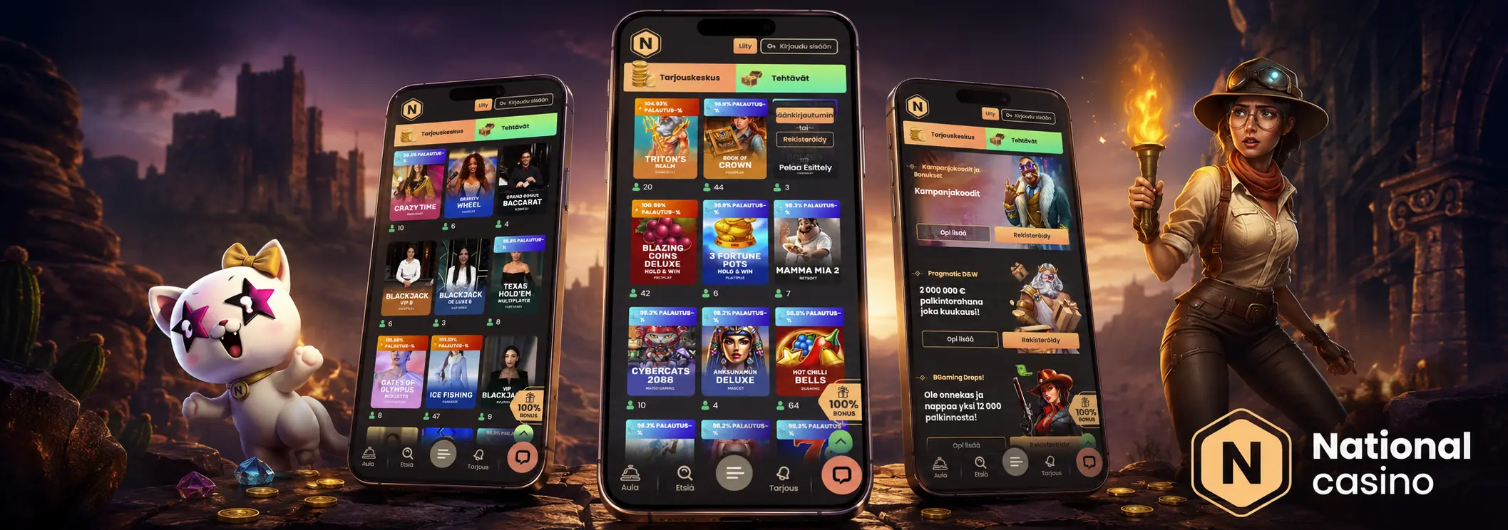 National Casinon mobiilikokemus